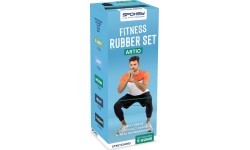 Fitneso gumų rinkinys (5 vnt.) su skirtingu pasipriešinimo lygiu Spokey ARTIO