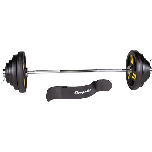 Набор олимпийских плит для штанги inSPORTline Biceps Herk 120 см/50 мм 45 кг