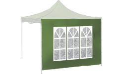 Sidewalls for party tent WINDOW 2x3m 420D green WATERPROOF