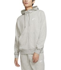 Мужская толстовка Nike NSW Club Hoodie FZ FT, серая, BV2648 063