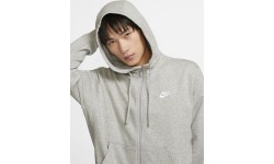 Мужская толстовка Nike NSW Club Hoodie FZ FT, серая, BV2648 063