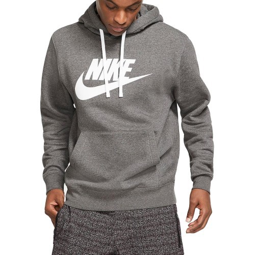 Мужская толстовка Nike Sportswear Club Hoodie PO BB GX Fleece, серая BV2973 071