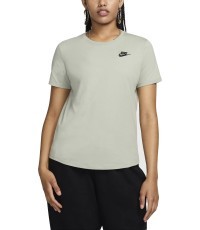 Nike W NSW Club SS Tee women's T-shirt, green, DX7902 370
