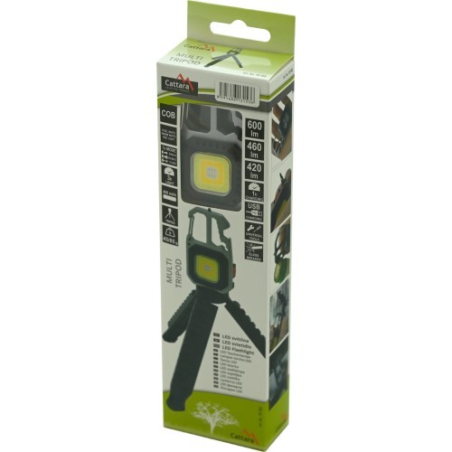 Фонарь COB 600lm MULTI TRIPOD со штативом