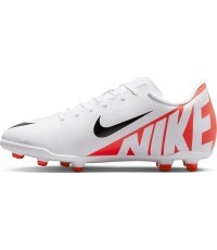 Nike Jr Vapor 15 Club FG/MG Football Boots for Teens White DJ5958 600