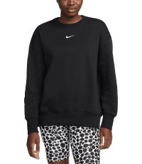 Женский свитшот Nike W NSW Phnx Fleece OS Crew, чёрный DQ5733 010