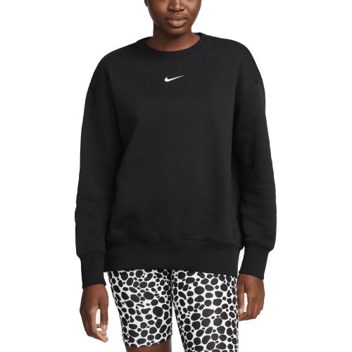 Женский свитшот Nike W NSW Phnx Fleece OS Crew, чёрный DQ5733 010