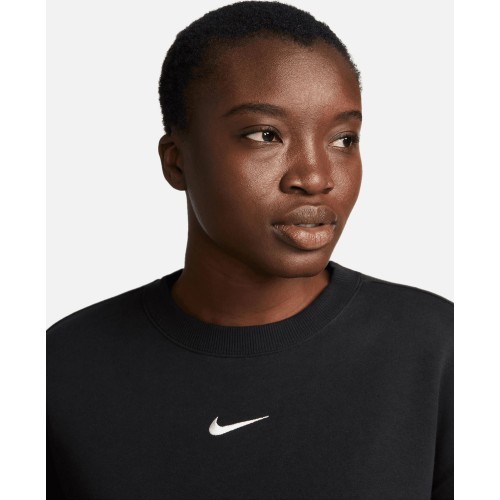 Женский свитшот Nike W NSW Phnx Fleece OS Crew, чёрный DQ5733 010