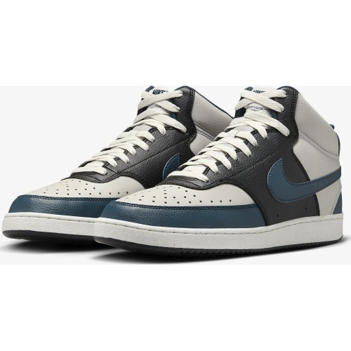 Nike Avalynė Vyrams Court Vision Mid Nn Black Blue Grey DN3577 004