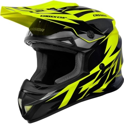 Мотокроссовый шлем Cassida Cross Cup Two - Fluo Yellow/Black/Grey