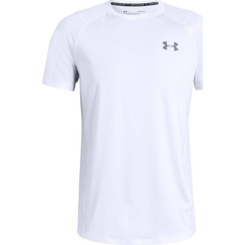 Мужская футболка Under Armour Raid 2.0 SS Левая грудь - White/Steel