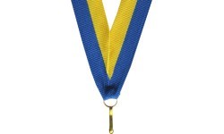 Ribbon for medal V8 Blue/Yellow 1cm