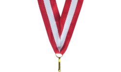 Juostelė medaliui V8 Raudona/Balta/Raudona 1cm
