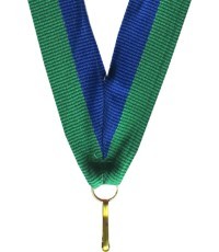 Medal Ribbon V8 Blue/Green 1cm