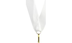 Medal Ribbon V8 White 1cm