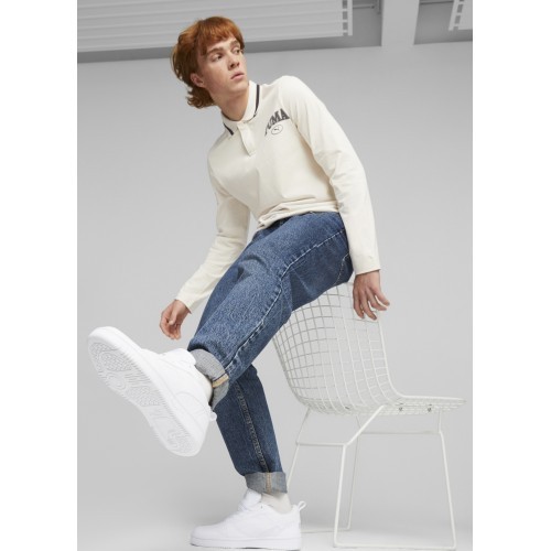 Мужская обувь Puma Rebound V6 Low белая 392328 03