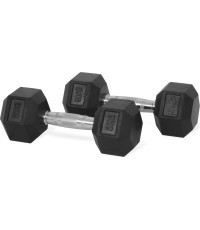 Hastings šešiakampiai hanteliai 8 kg, komplektas