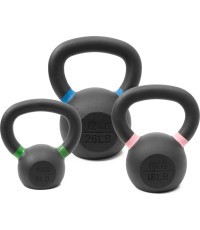 Pivot Fitness Premium Cast Iron Kettlebell Combi Set 24 kg