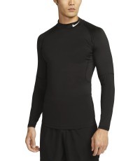 Nike Men's T-Shirt M NP DF Tight LS Mock Black FB7908 010