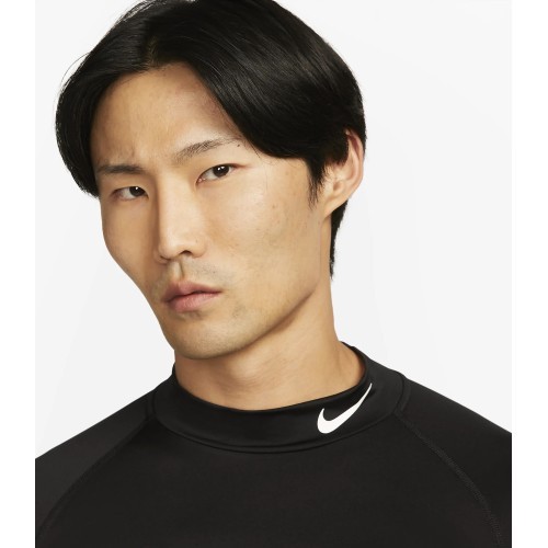 Nike Men's T-Shirt M NP DF Tight LS Mock Black FB7908 010