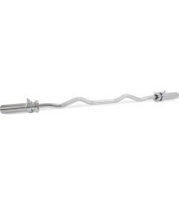 "Pivot Fitness Pro Training EZ Curl Bar Chrome