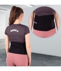 Neoprenins diržas inSPORTline Waistpire - Juoda