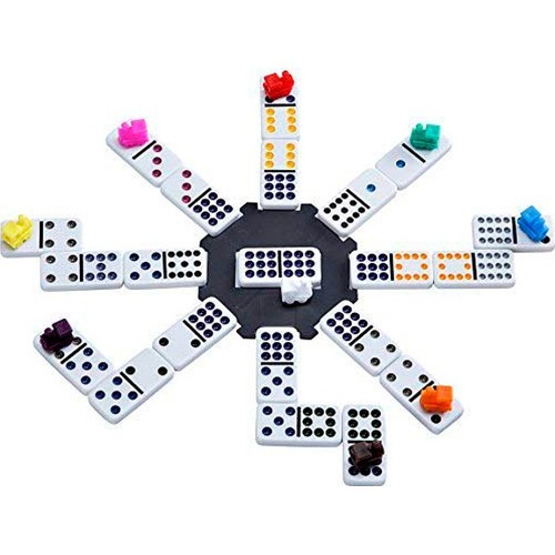 Longfield Mexican Train Double 12 wooden case