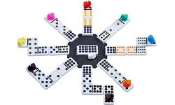 Домино Longfield Mexican Train Double 12 в деревянной коробке