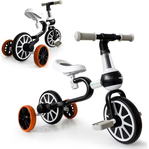 Balansinis dviratukas Ecotoys 4in1, su pedalais ir šoniniais ratukais