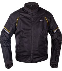 Vasarinė motociklininko striukė W-TEC Matrix - Juoda/geltona