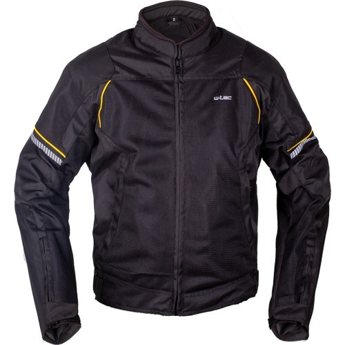 Summer Motorcycle Jacket W-TEC Matrix - Black/Yellow