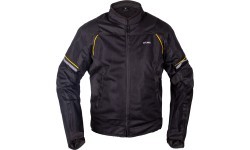Vasarinė motociklininko striukė W-TEC Matrix - Juoda/geltona