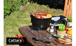 Nešiojamas anglinis grilis su krepšiu Cattara BOSA