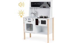 Medinė virtuvėlė vaikams su garsais ir šviesomis ECOTOYS