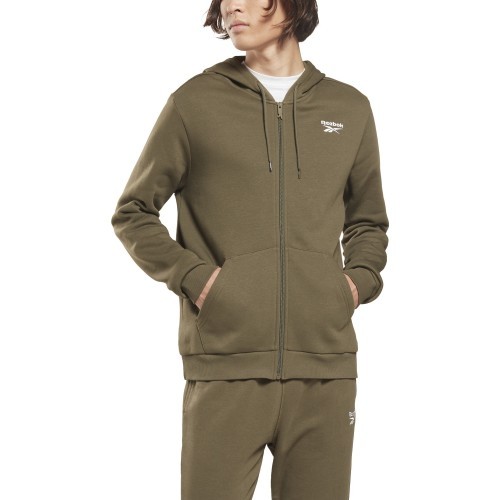 Reebok Men's Hoodie RI Left Chest Logo Green HG4452