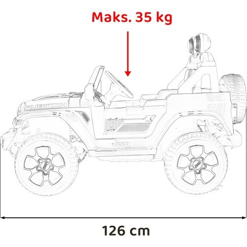 Jeep Wrangler Rubicon, žalias