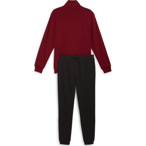 Puma Clean Sweat Suit Men's Tracksuit Black Red 585840 13