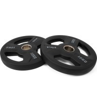 Pivot Fitness olimpinių guminių svorio diskų rinkinys, 10 kg