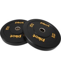 "Pivot Fitness Pro Training Bumper Plates" 15 kg rinkinys