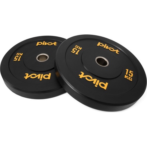 "Pivot Fitness Pro Training Bumper Plates" 15 kg rinkinys