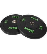 "Pivot Fitness Pro Training Bumper Plates" 10 kg rinkinys