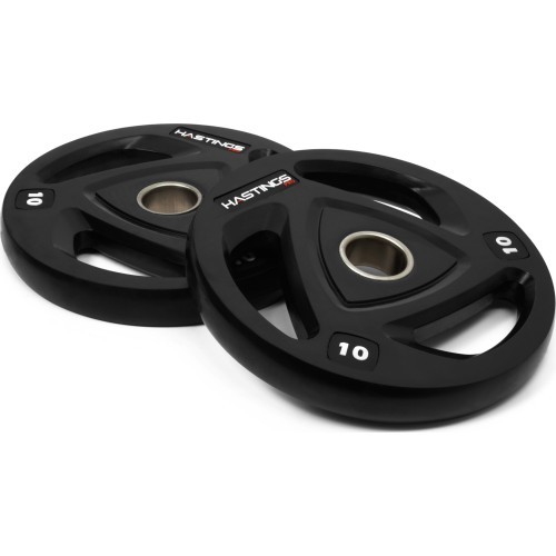 Комплект дисков Hastings Pro Rubber Olympic Tri-Grip, 10 кг