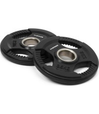 Hastings guminių Tri-Grip olimpinių svorio diskų rinkinys 2,5 kg
