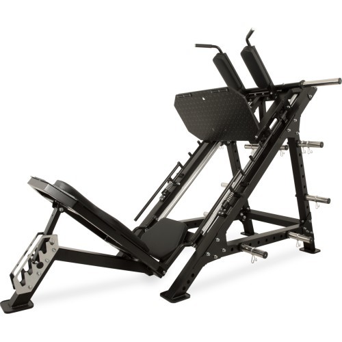 "Newton Fitness Black Series" BLK-875 kojų spaudimas ir "Hack Squat