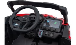 Elektromobilis keturratis ATV CAN-AM Maverick, raudonas