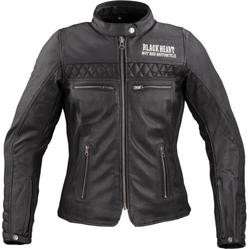 Moteriška odinė motociklininkų striukė W-TEC Black Heart Raptura - Juoda
