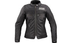 Women’s Leather Motorcycle Jacket W-TEC Black Heart Raptura - Black