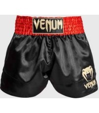 "Venum Classic Muay ThaÃ¯ Short" raudonos/juodos/auksinės spalvos šortai