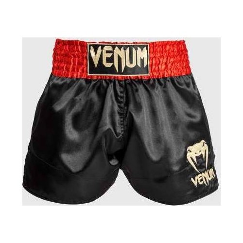 "Venum Classic Muay ThaÃ¯ Short" raudonos/juodos/auksinės spalvos šortai