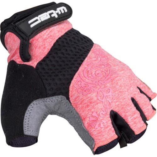 Women's Cycling Gloves W-TEC Atamac - Grey-Salmon